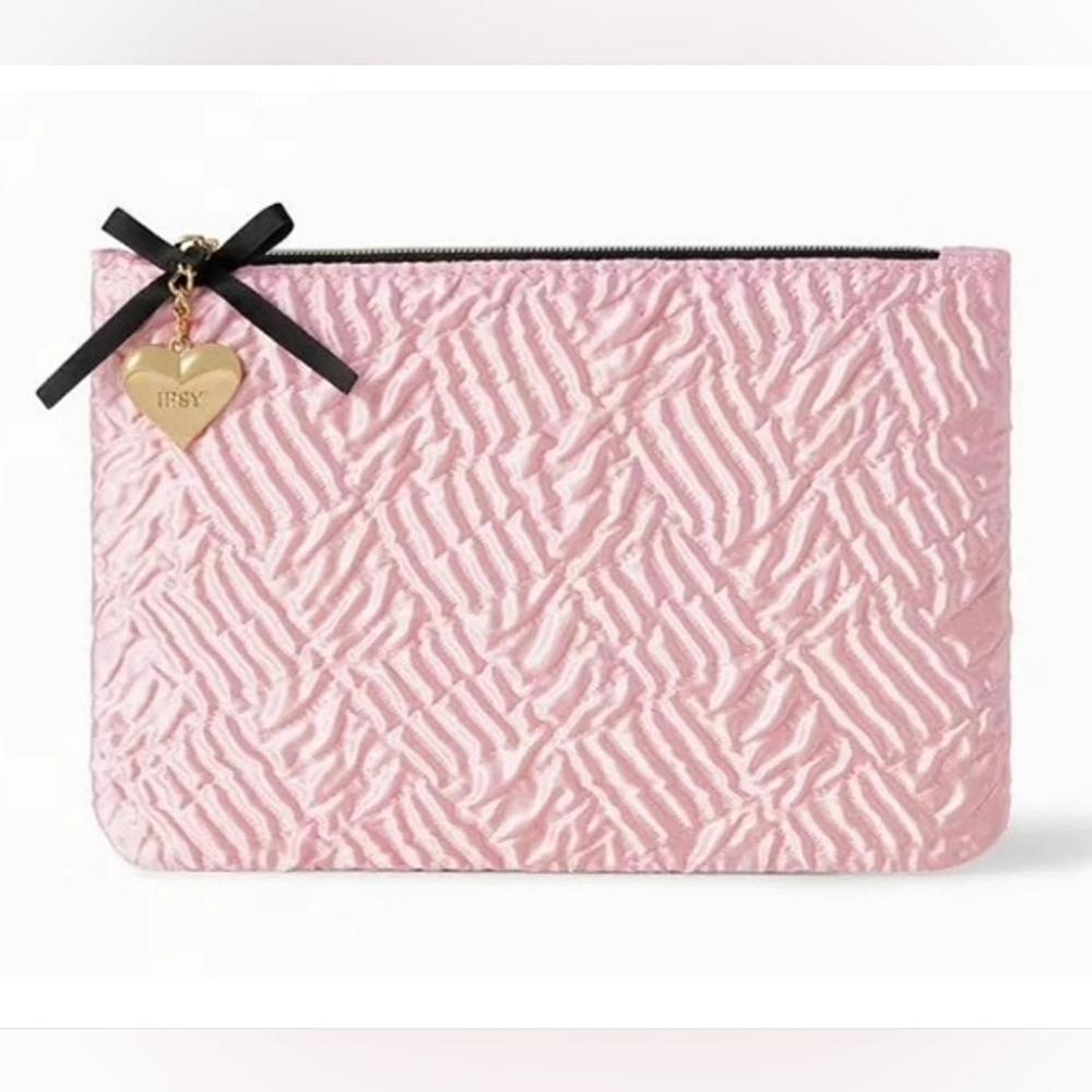 🦋 3 for $10 ~ IPSY Glam Bag February 2024 Design Satin‎ Baby Pink Mini Purse